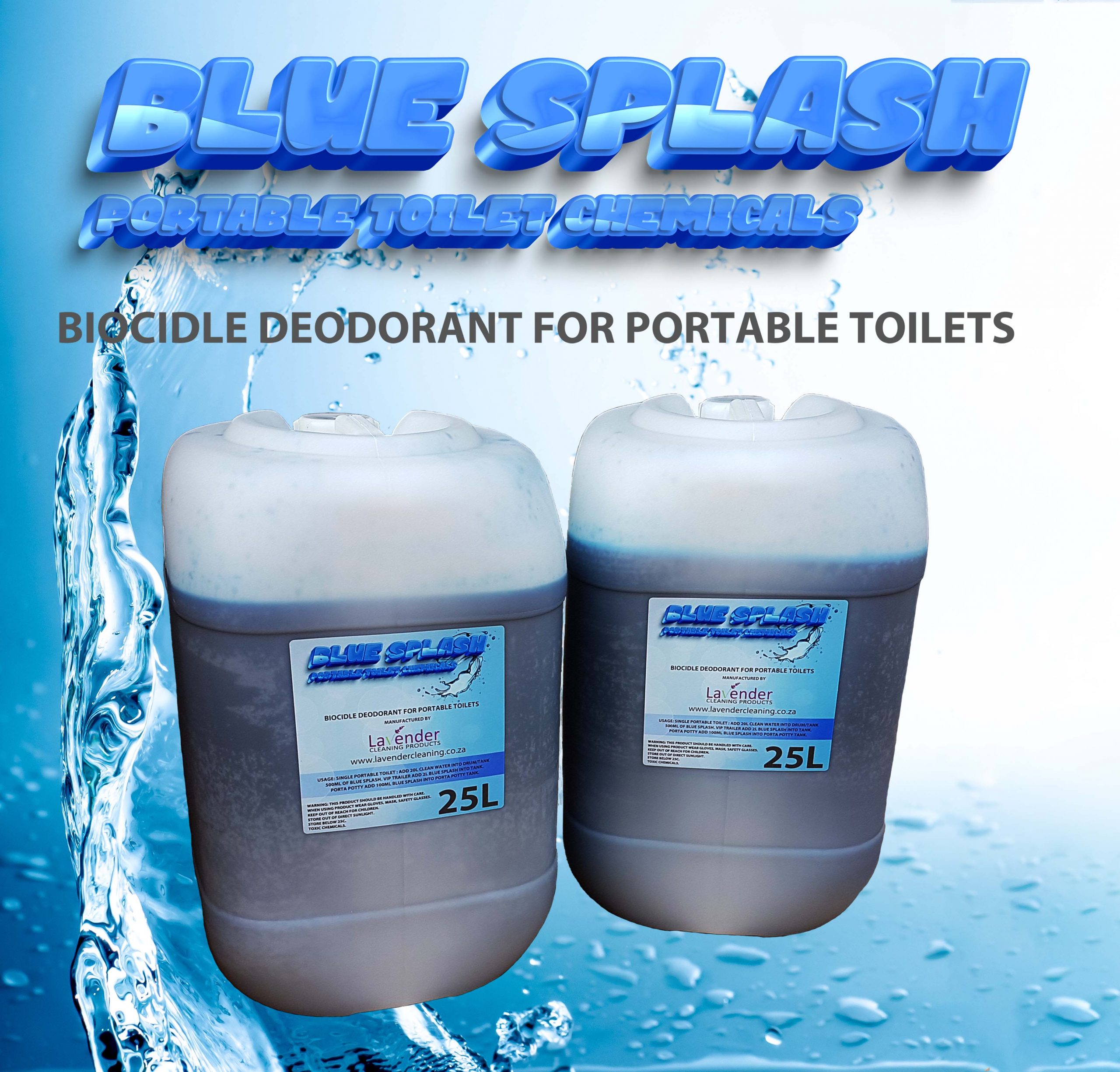 Blue Splash - Portable toilet chemicals 25L